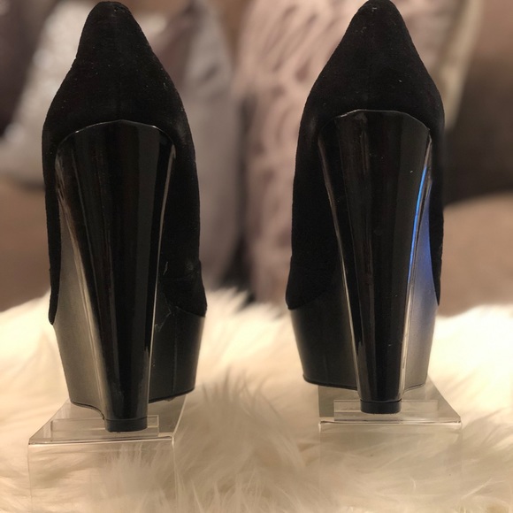 JESSICA SIMPSON Leelo Black Wedges - Picture 3 of 4